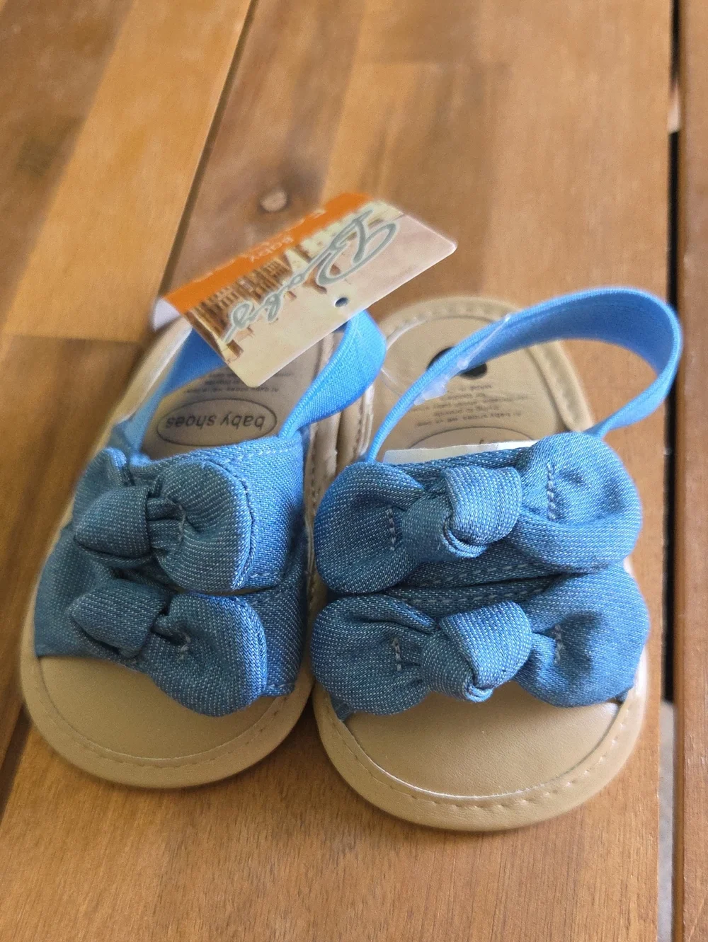Baby Girls Blue Knot Sandals